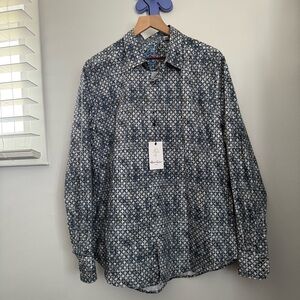 Robert Graham Men’s Large Castleford Shirt Long Sleeve Evening Classic Office
